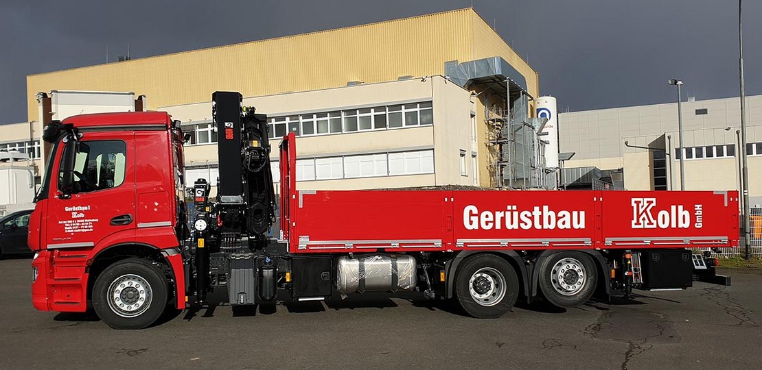 Fahrzeugbau Jung - HIAB Ladekran